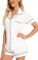 Womens Button Down Pajama Sets Bride Pajamas Sets